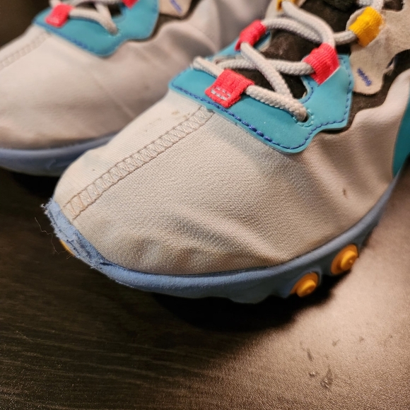 Nike React Element 55 CQ9705-002 Gray Running Men Sneakers Size 8 - Picture 10 of 11